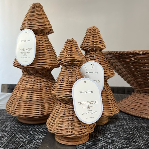 Christmas Threshold Studio McGee Woven Christmas Tree Bundle . - Picture 2 of 8